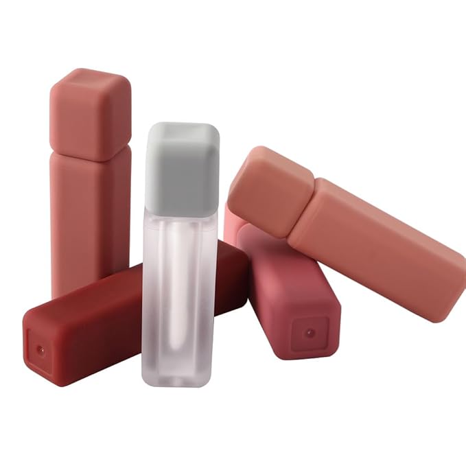 Leadigol 7-Piece Lip Gloss Set with Wand, Mini Cosmetic Containers, Cute Applicator, Lip Glaze Tube Holder, DIY Lipstick & Lipgloss