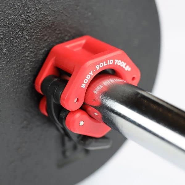 Body-Solid Tools Lock Jaw Hex Collars - Quick-Locking 1" Collars