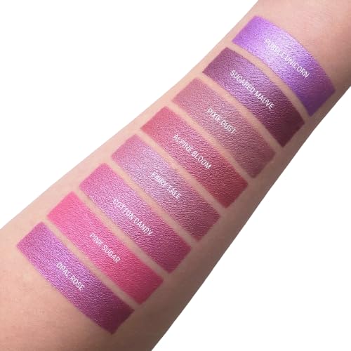 Aromi Metallic Liquid Lipstick | Smear and Smudge Proof, Long-lasting, Waterproof, Dusty Rose Lip Color with Shimmery Finish, Gluten and Paraben Free (Pixie Dust)