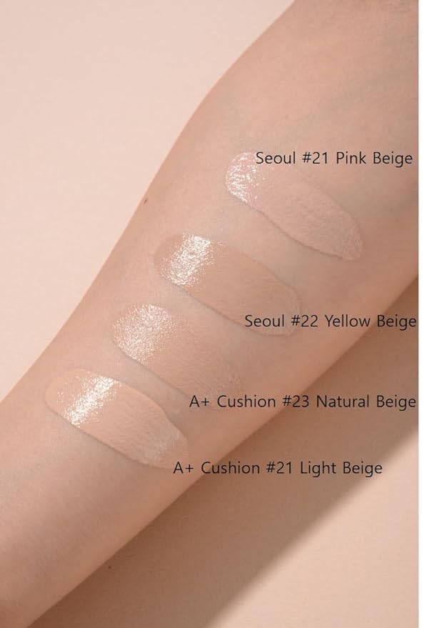 TROIAREUKE A+ Cushion Foundation (Shade 23) I Natural Coverage Foundation Makeup, Moisturizing Finish for Sensitive, Oily, Combination Skin, Skin Care Cushion I Korean Aesthetic Makeup