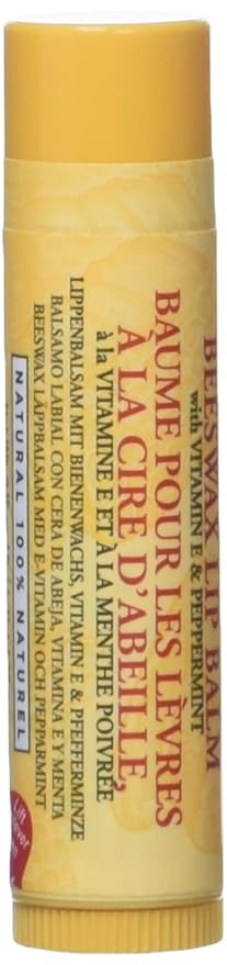 Burt's Bees Beeswax Lip Balm Tube,