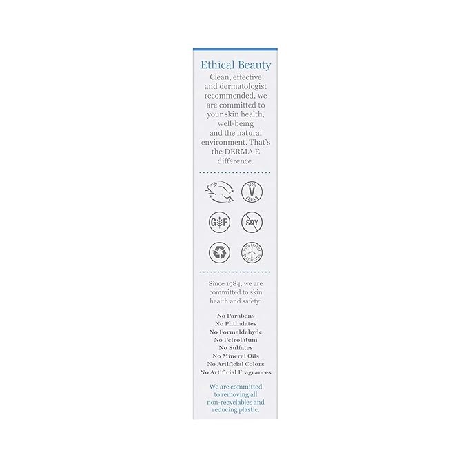 Derma E Hydrating Eye Cream, 0.5 oz | Firming and Lifting, Hyaluronic Acid Treatment, Under Eye and Upper Eyelid Cream, Reduces Puffiness and Appearance of Fine Lines (Pack of 2)