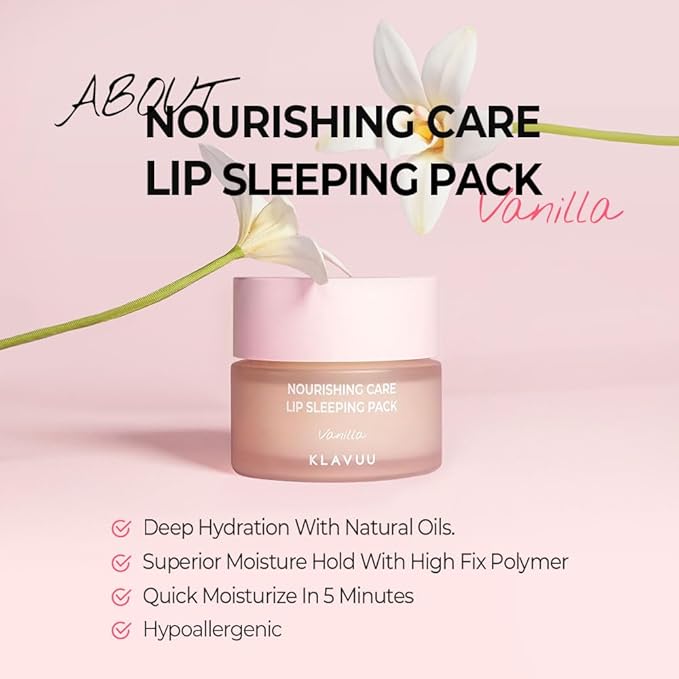 Klavuu Nourishing Care Lip Sleeping Pack (Vanila)