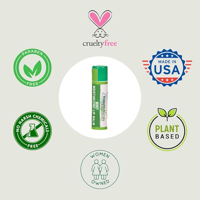 Handmade Moisturizing Mint Lip Balm - Oil,