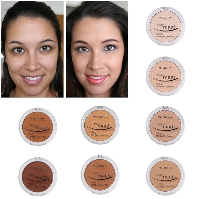 2 Pack Matte Face Powder, Control Oil Brighten
