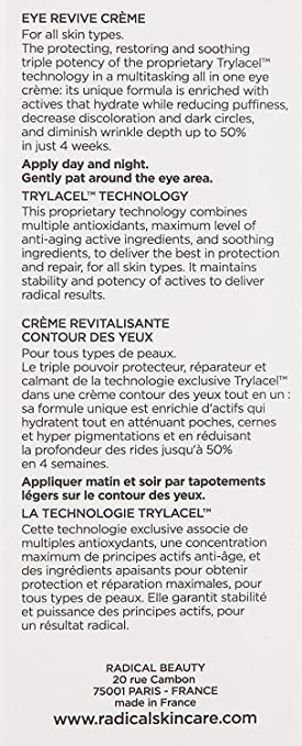 Radical Skincare Eye Revive Creme - 4 in1 2 Pack)