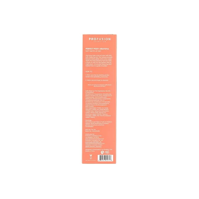 Profusion Cosmetics Perfect Pout Soft Matte Lip Tint (Grateful)