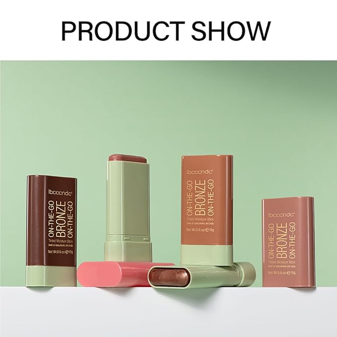 Multi-Use Makeup Blush Stick, Cream Blush Stick, Tinted (4#Beach Glow)
