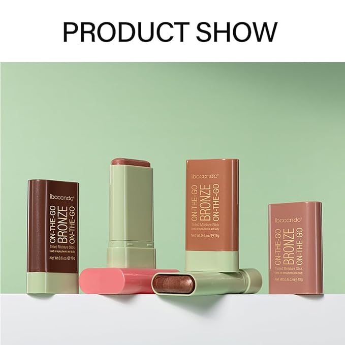 Multi-Use Makeup Blush Stick, Cream Blush Stick, Tinted (2#Soft Glow)