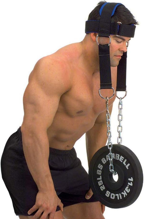 Padded Neck Training Head Harness with Chain Weight