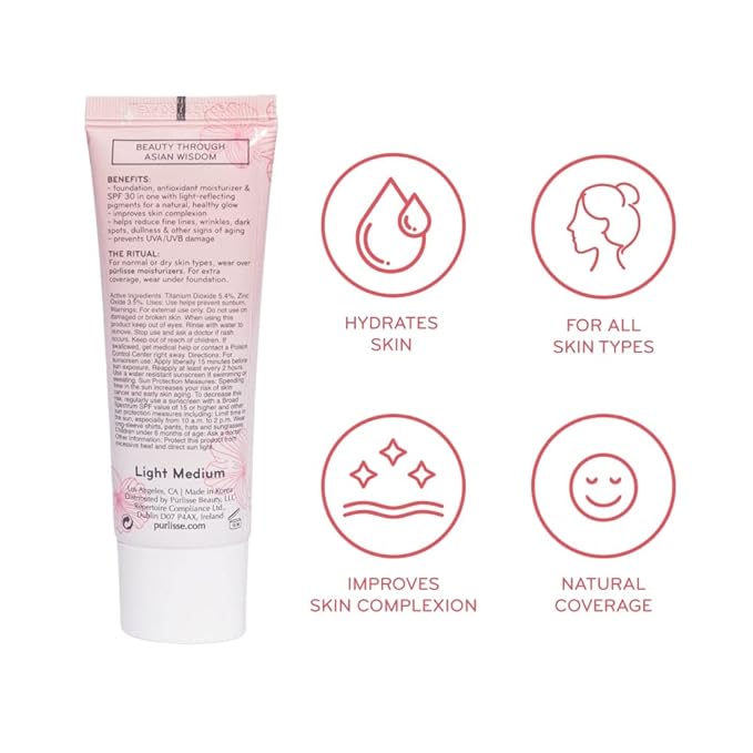 pūrlisse Ageless Glow Serum BB Cream SPF 40 | Tan 1.4oz