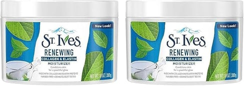 St. Ives Face Moisturizer Cream, Collagen and Elastin, Renewing Facial Moisturizer for Women, Paraben Free, Dermatologist Tested Daily Moisturizing for Dry Skin Cruelty Free, 10 oz (Pack of 2)