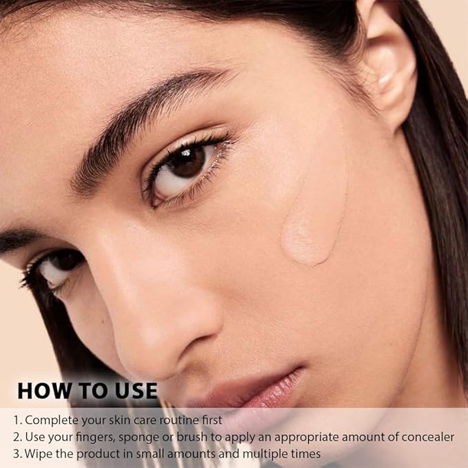Kaely 2Pcs under Eye Concealer Full Coverage,Waterproof Concealer