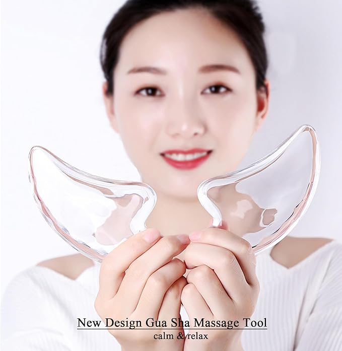 Transparent Gua Sha Facial Tools Natural Sculpting