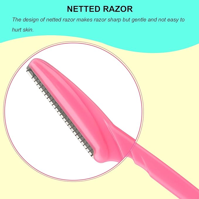 Eyebrow Razor for Women, 110 Dermaplaning Tool Face Shavers for Women Multipurpose Face Hair eyebrow Trimmer boby Hair Removal for Men with Protective Cover, 6 Colors