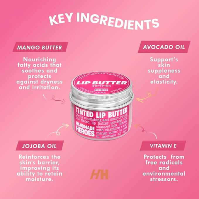 100% Natural Tinted Lip Butter Sleeping (Light
