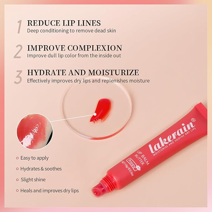 Erinde Lip Butter Balm, Moisture Hydration Sugar