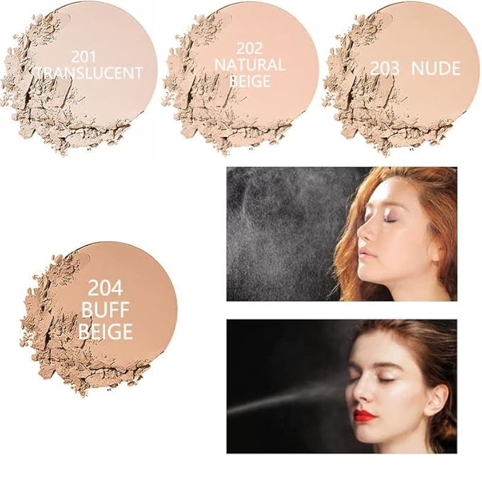 2 Pack Matte Face Powder, Control Oil Brighten