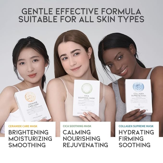 Hydrating Soothing Sheet Masks Gift Set for Skincare, Acid 30EA