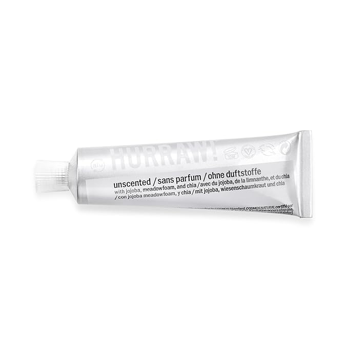 Hurraw! Balmtoo Squeezable Balm, Unscented: Thick Organic.