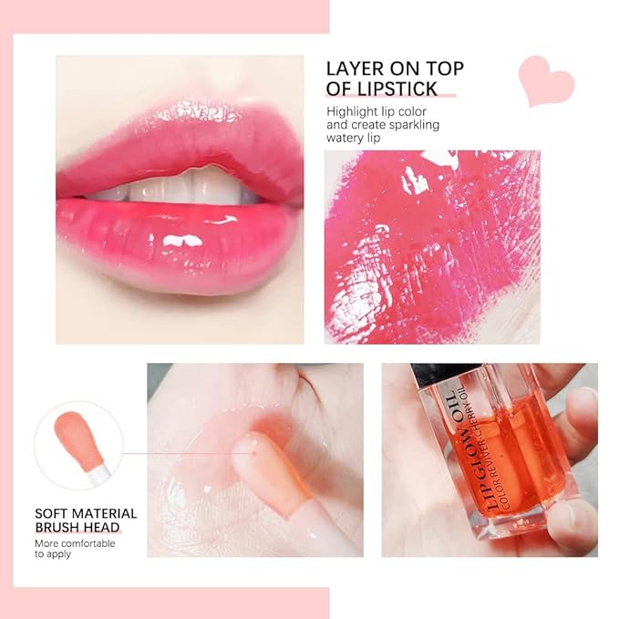 Lip Oil Hydrating Tinted Lip Balm,