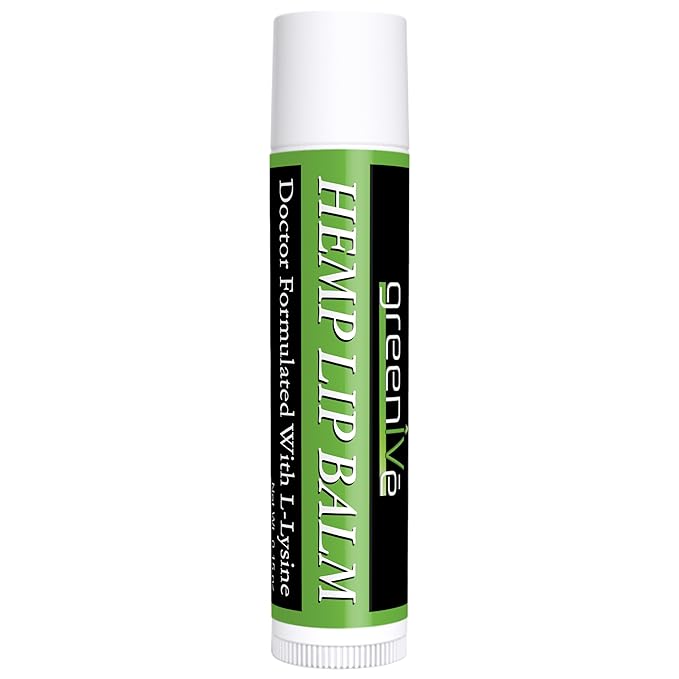 GreenIVe Hemp Lip Balm, Vegan, Omegas Hydrating