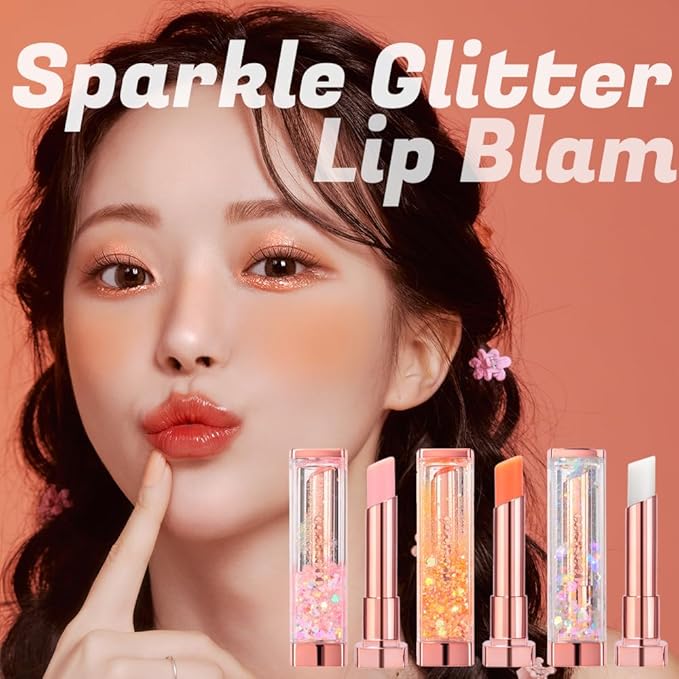 Sparkle Cute Lip Balm, Color Changing, Lake