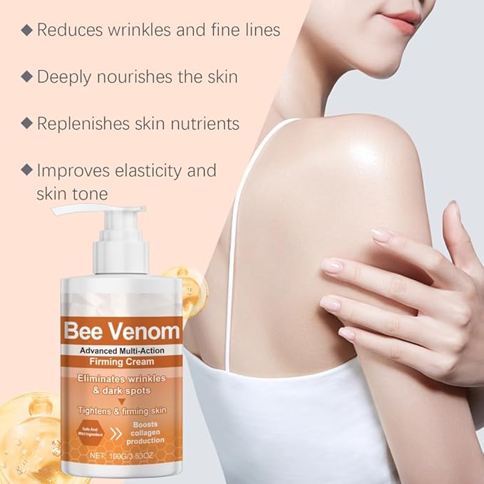 BotoxBee Advanced Multi-Action Firming Cream | Natural Bee Venom Formula for Lifting, Toning & Hydration | Anti-Aging Moisturizer for All Skin Types (2PCS)