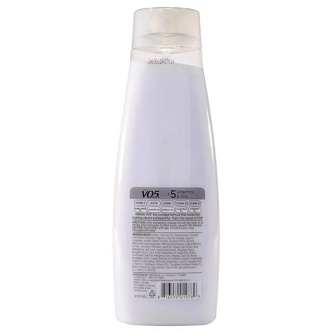 Alberto VO5 Blooming Freesia Revitalizing Conditioner - Hair Conditioner Formulated with Essential Vitamins and Oils - Fresh Floral Fragrance - 15 oz (Pack of 4)