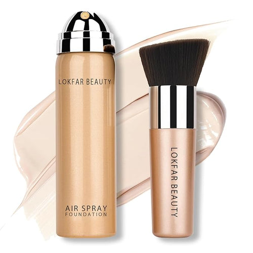AirBrush Foundation Spray, Silky Mist Foundation Spray Makeup #01 Porcelain