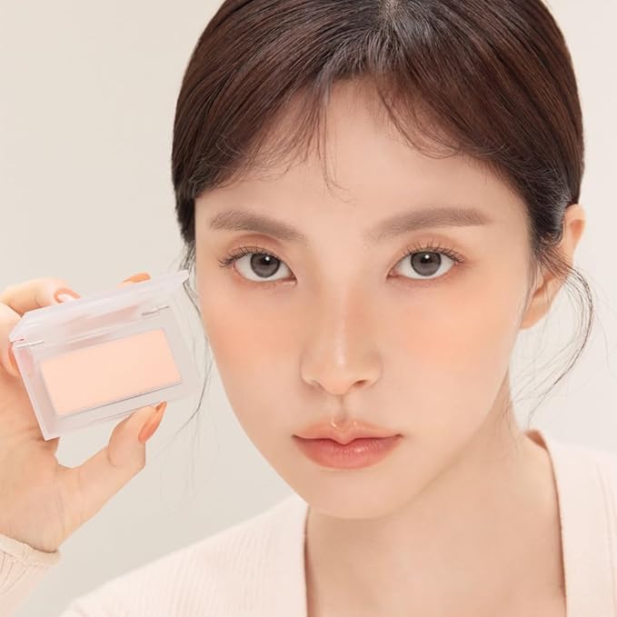 BBIA Ready To Wear Powder Cheek Blush 3 Color โ Buildable & Blendable Soft Blush for Cheeks, Matte & Shimmery Finish, Lightweight, Long-Lasting, Vegan, Korea Face Makeup, 0.19oz (03 POWDER APRICOT)