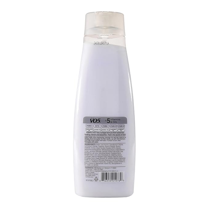 Alberto VO5 Blooming Freesia Revitalizing Conditioner - Hair Conditioner Formulated with Essential Vitamins and Oils - Fresh Floral Fragrance - 15 oz (Pack of 4)