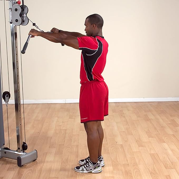 Body-Solid Tools Pro-Grip Lat Bar Cable Attachment for Gym