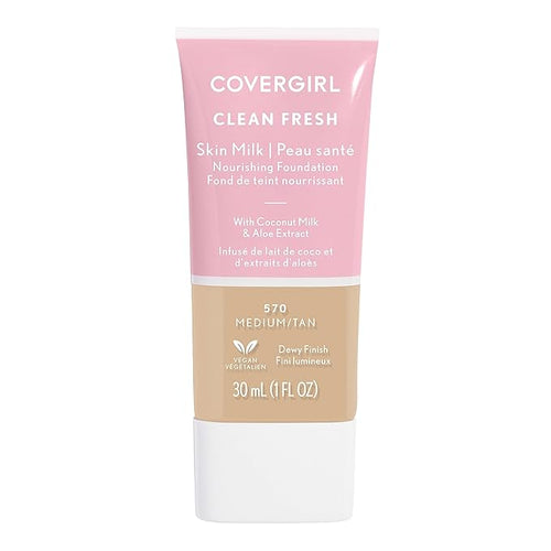 COVERGIRL, Clean Fresh Skin Milk Foundation, Medium/Tan, 1 may vary)