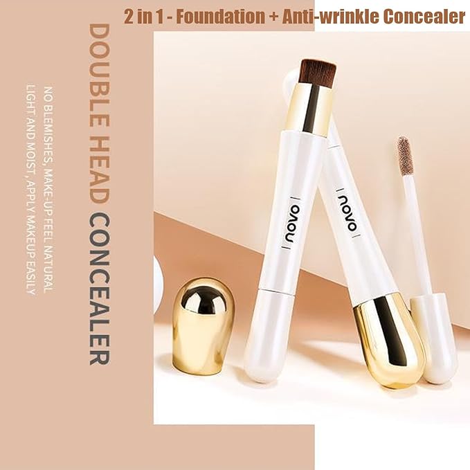 Happyhours 2 in 1 Foundation Anti-Wrinkle Concealer with Foundation (2Pcs-01)