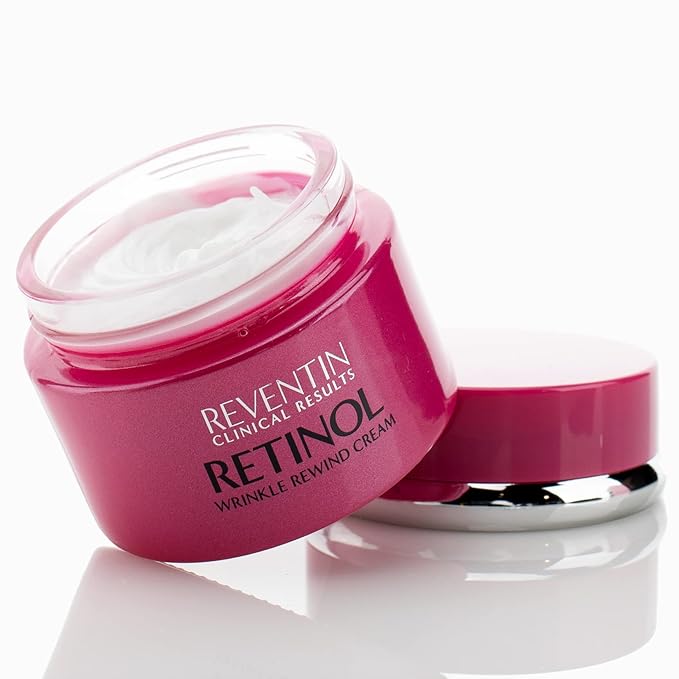 Clinical Results Retinol Wrinkle Rewind Anti Aging Face Lotion Moisturizer For Wrinkles, Age Spots, & Dry Skin - Retinol Night Cream with Aloe Vera, Vitamin E, & Niacinamide, 1.5 Fl Oz