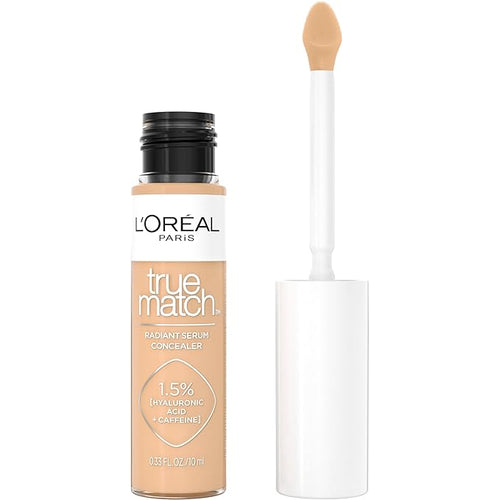 L’Oréal Paris True Match Radiant Serum Concealer, Brightening Caffeine, W6, 0.33 Oz