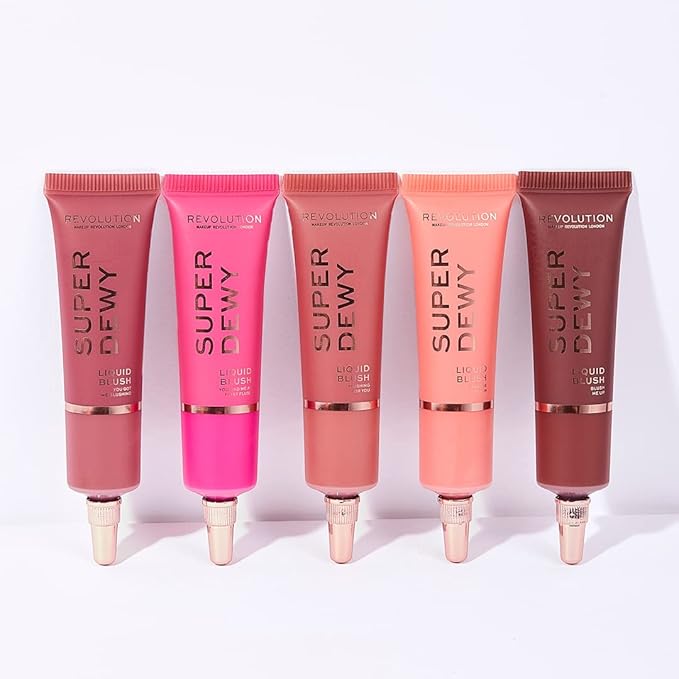 Makeup Revolution Superdewy Liquid Blush, Lightweight Buildable & In Love, 0.5fl.oz