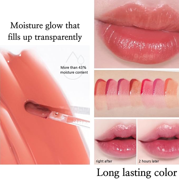 BBIA L’EAU Tint – Glossy & Glow Lip Stain, Watery Lip Tint, Non-Sticky, High Shine Finish, Long-lasting, Moisturizing, Lightweight, Natural, Daily Use, Vegan, Korean Lip Makeup (01 GARDENIA L'EAU)