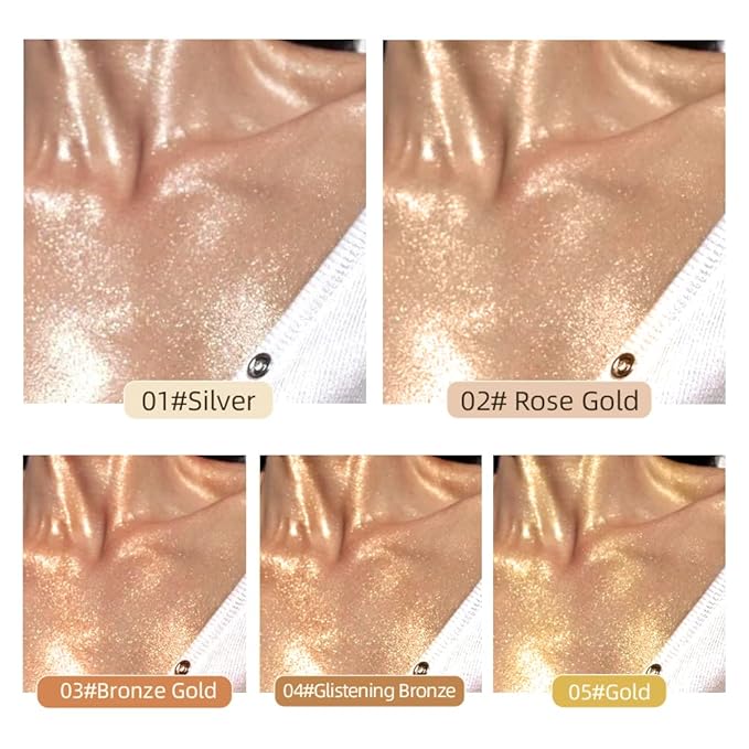 40ml Body Shimmer Oil,Face and Body Liquid Luminizer,Smooth 40ml