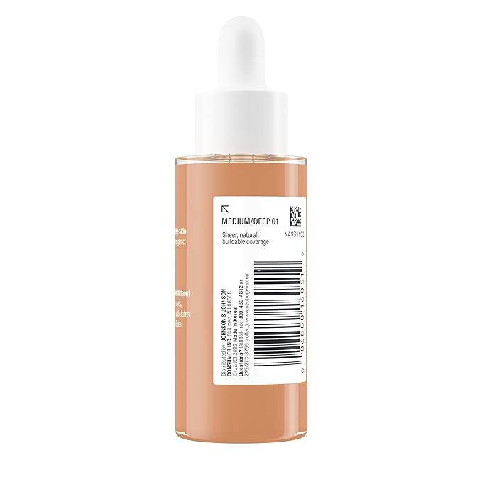 Neutrogena Healthy Skin Sensitive Skin Serum Foundation with Medium/Deep 01, 1 oz