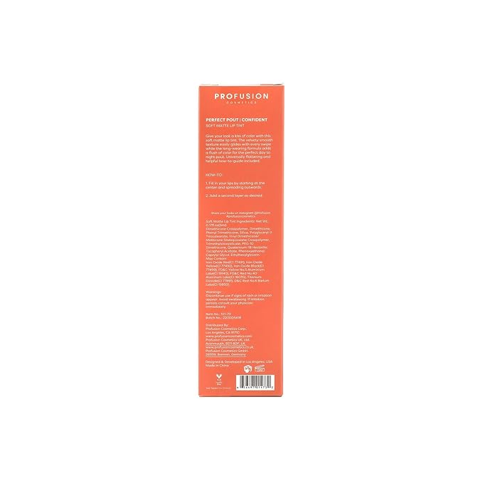 Profusion Cosmetics Perfect Pout Soft Matte Lip Tint (Confident)