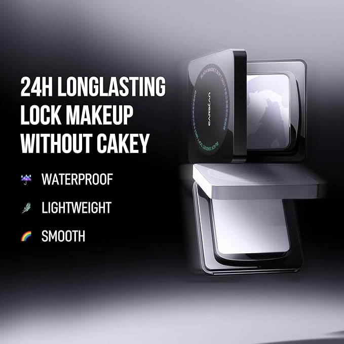 Oil Control Face Pressed Powder Compact, 24H Longlasting () () 0.28Oz