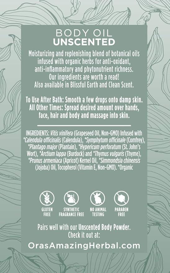 Ora's Amazing Herbal Unscented Moisturizer Travel