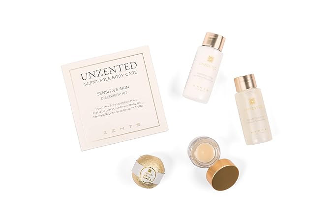 Zents Unscented 4-pc Mini Set, Moisturizing