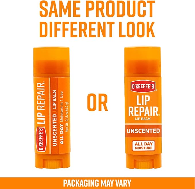 O'Keeffe's Unscented Lip Repair Lip Balm