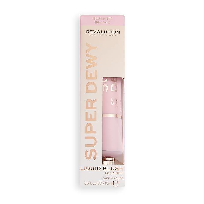 Makeup Revolution Superdewy Liquid Blush, Lightweight Buildable & In Love, 0.5fl.oz