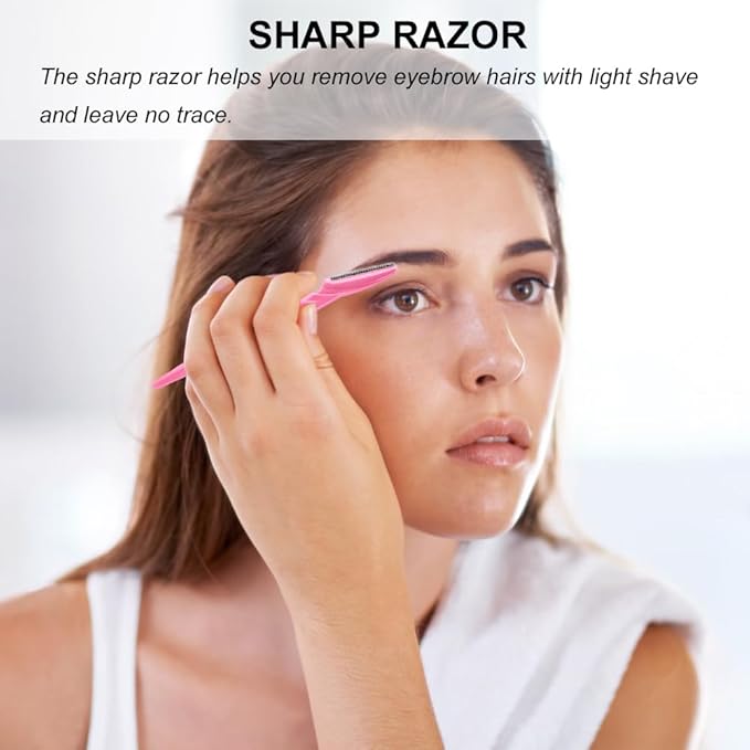 Eyebrow Razor for Women, 110 Dermaplaning Tool Face Shavers for Women Multipurpose Face Hair eyebrow Trimmer boby Hair Removal for Men with Protective Cover, 6 Colors