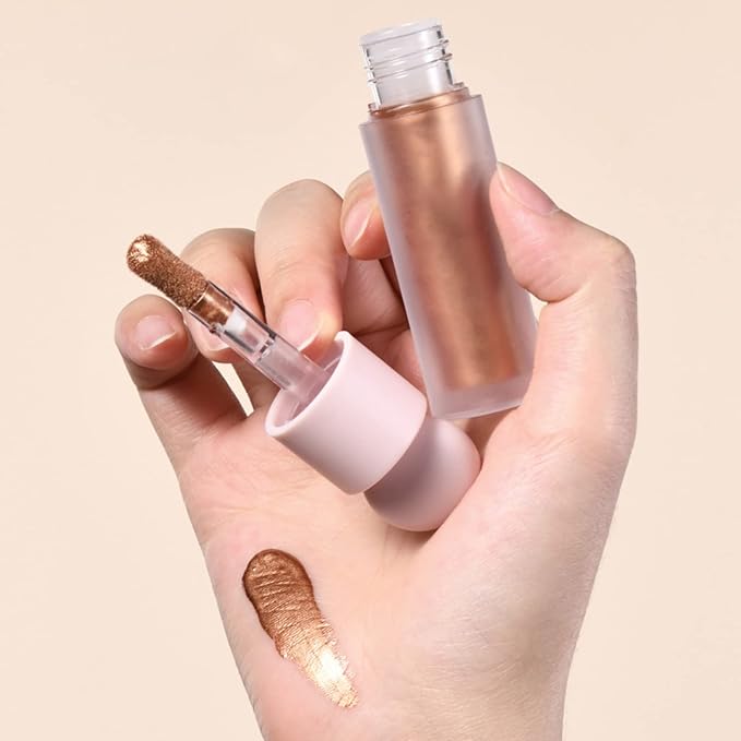 Liquid Highlighter Natural Glow For Face & Body, (#4 Candlelight)