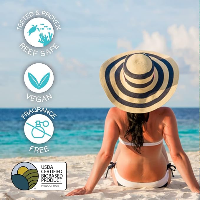 SPF 45 Every Day Tint Mineral Sunscreen | 2.5 Fl Oz Biodegradable, Paraben Free & Reef Safe Sunscreen | Non-Greasy Tinted Sunscreen For Face | Protection Against UVA & UVB for Face & Body